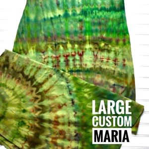 Custom Tie Dyed LuLaRoe Maria Dress